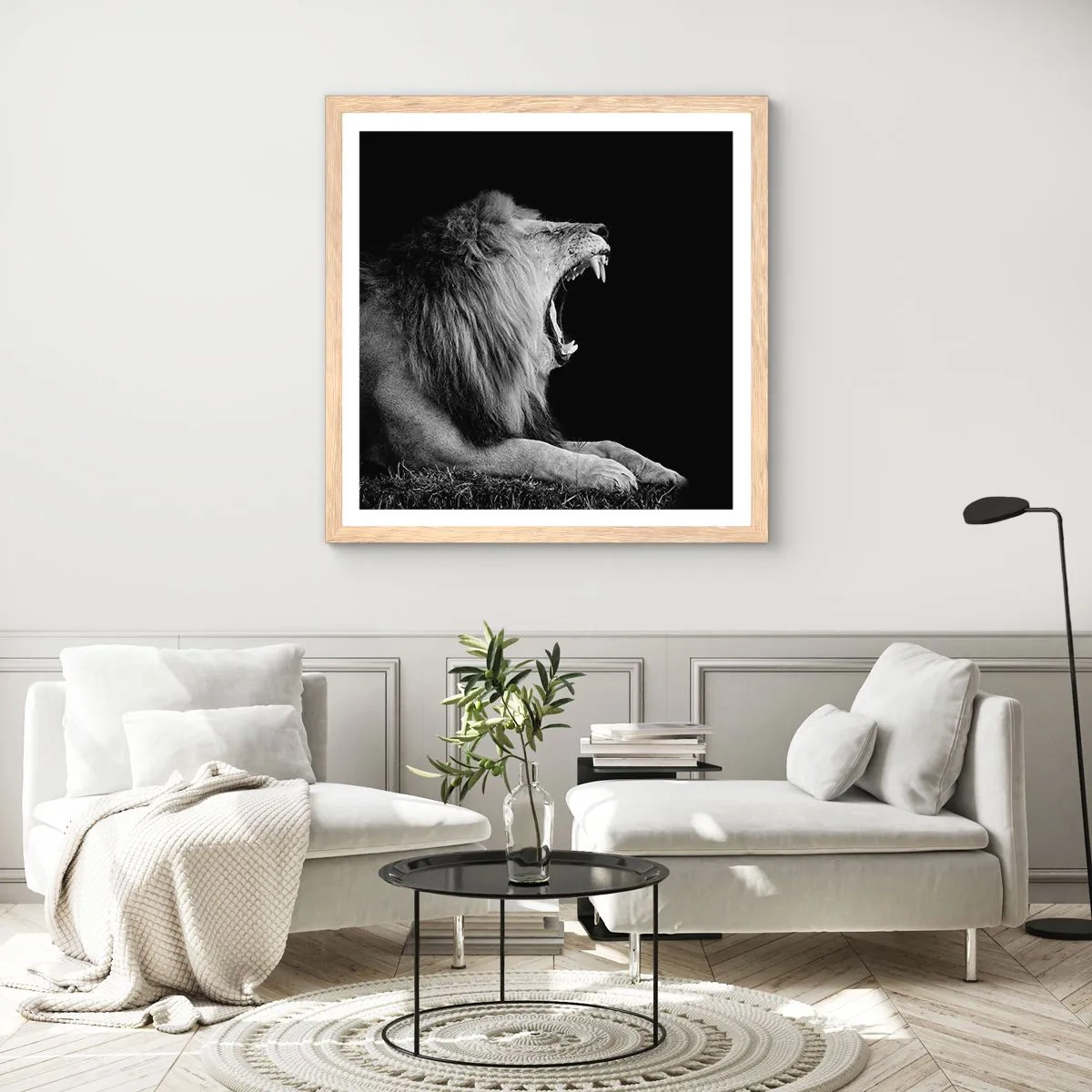 Een poster in een licht eiken lijst - Zonder enige twijfel - 60x60 cm