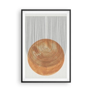 Poster in een zwarte lijst - Zonnige compositie - 61x91 cm