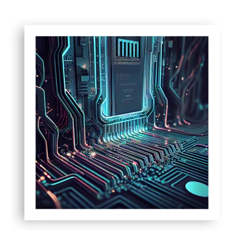 Poster - Ik ben aan het denken… - 60x60 cm