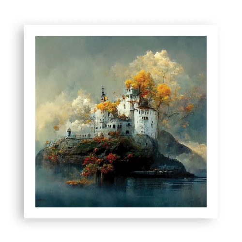 Poster - Het begin van een romantisch verhaal - 60x60 cm