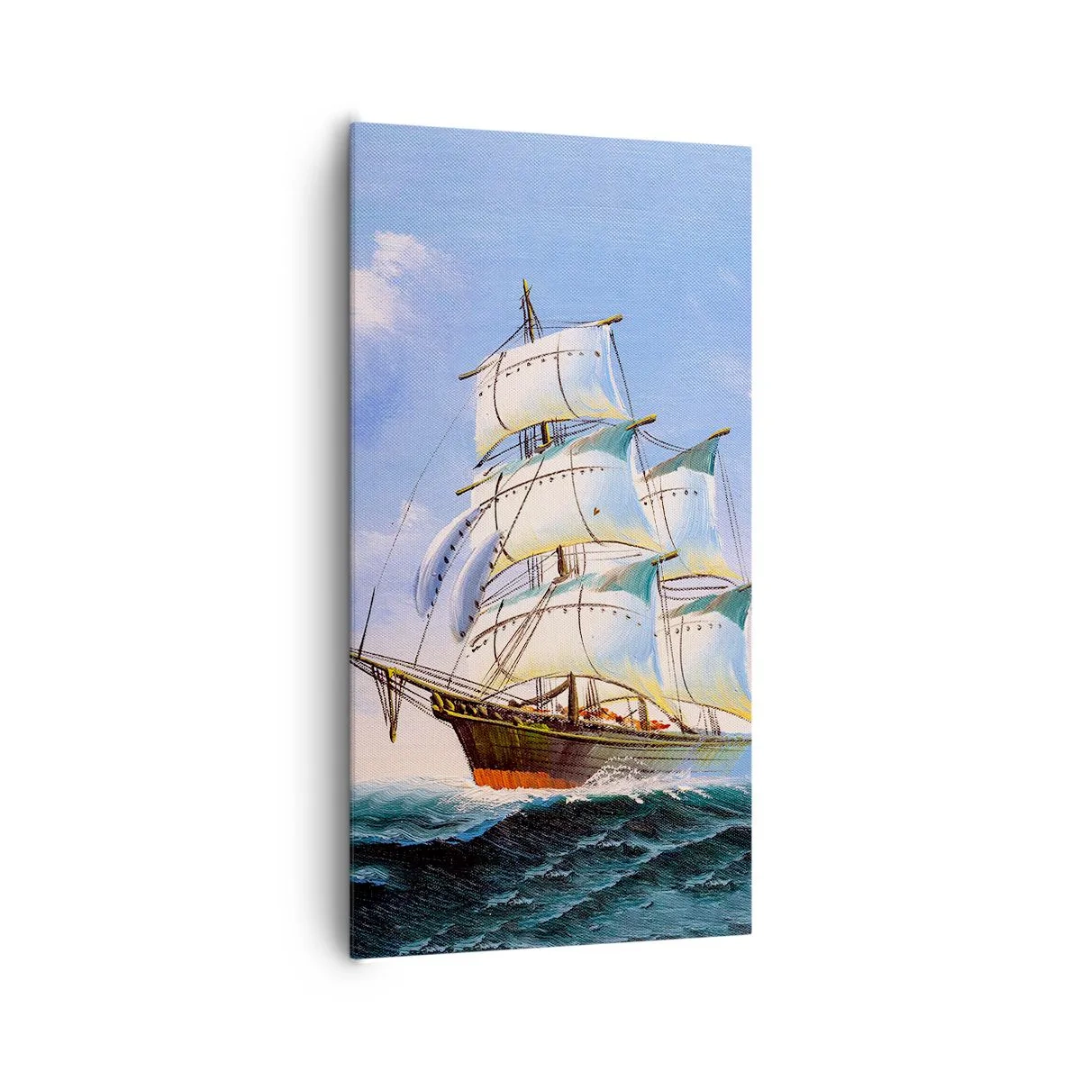 Schilderen op canvas - Trots met de wind - 65x120 cm