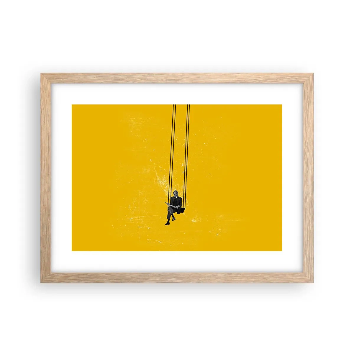 Een poster in een licht eiken lijst - Dag als iedere dag - 40x30 cm