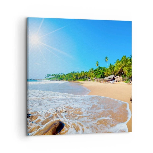 Schilderen op canvas - Een exotische plek voor jou - 60x60 cm