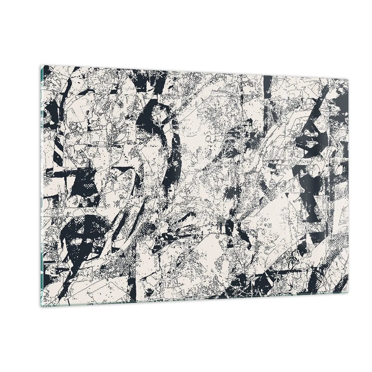 Schilderen op glas - Interpenetratie van tegenstellingen - 120x80 cm