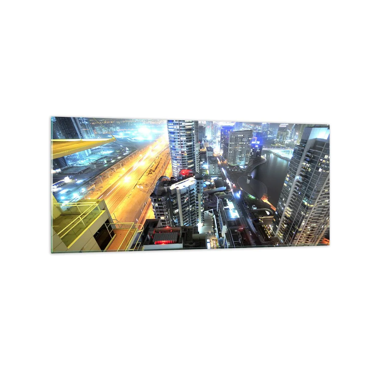 Schilderen op glas - Een wonder in de woestijn - 120x50 cm