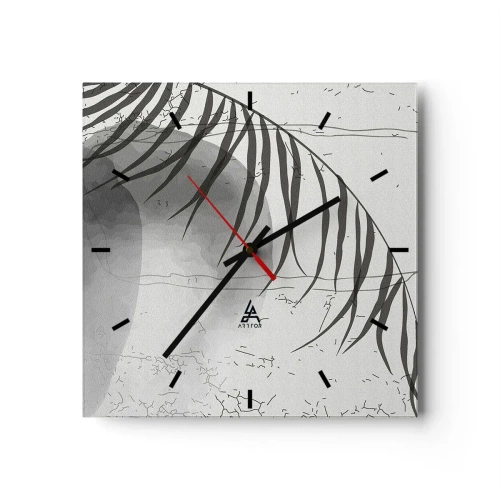 Wandklok - Klok - Het subtiele exotisme van de natuur - 30x30 cm