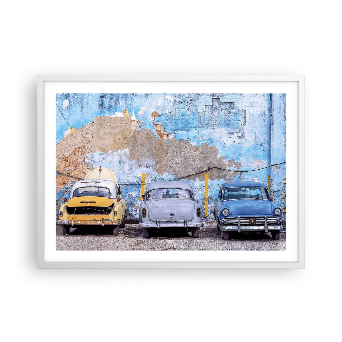 Poster in een witte lijst - Veteranenbijeenkomst - 70x50 cm