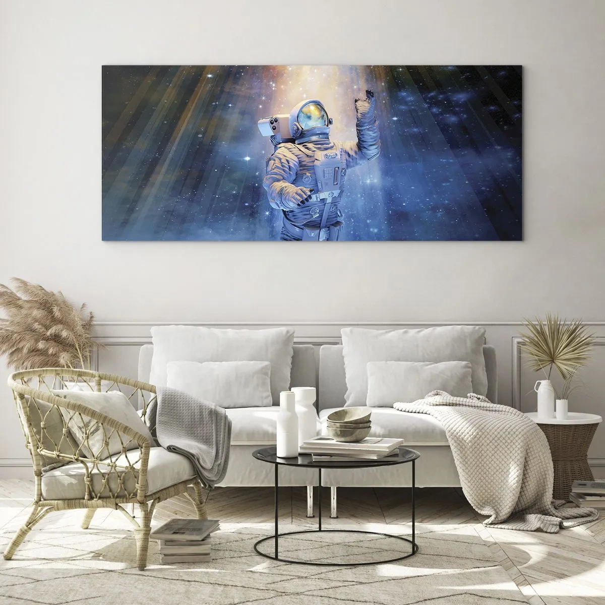 Schilderen op glas - Eindelijk aan het einde - 120x50 cm