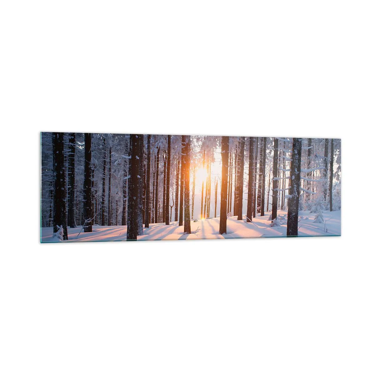 Schilderen op glas - Duidelijk in zwart-wit - 160x50 cm