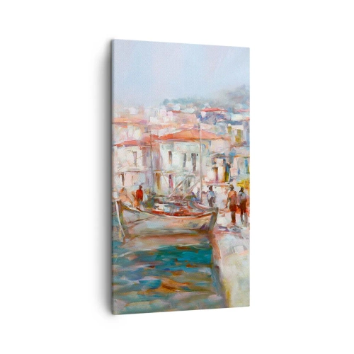 Schilderen op canvas - Pastel vakantie - 45x80 cm