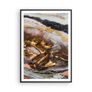 Poster in een zwarte lijst - Het element aarde - 70x100 cm