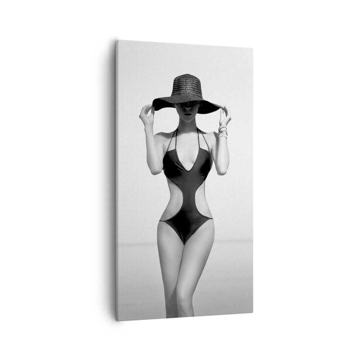 Schilderen op canvas - Mijn naam is: Elegantie - 55x100 cm