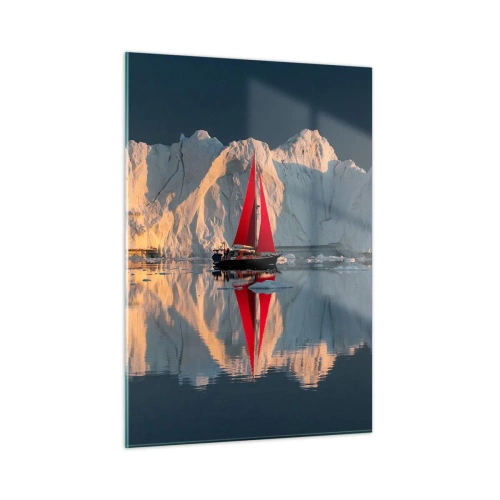 Schilderen op glas - Aan de rand van de wereld - 50x70 cm