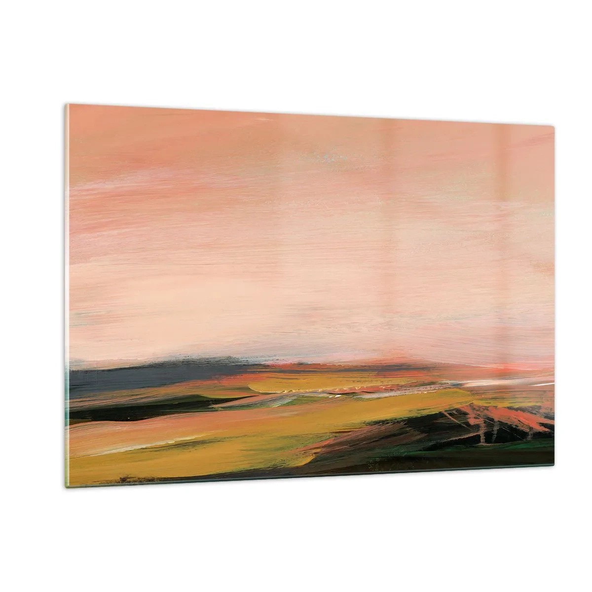 Schilderen op glas - In roze tinten - 120x80 cm