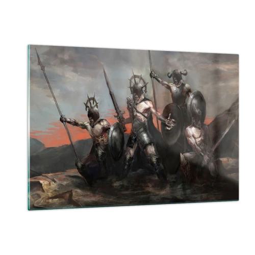 Schilderen op glas - Met of op een schild - 120x80 cm