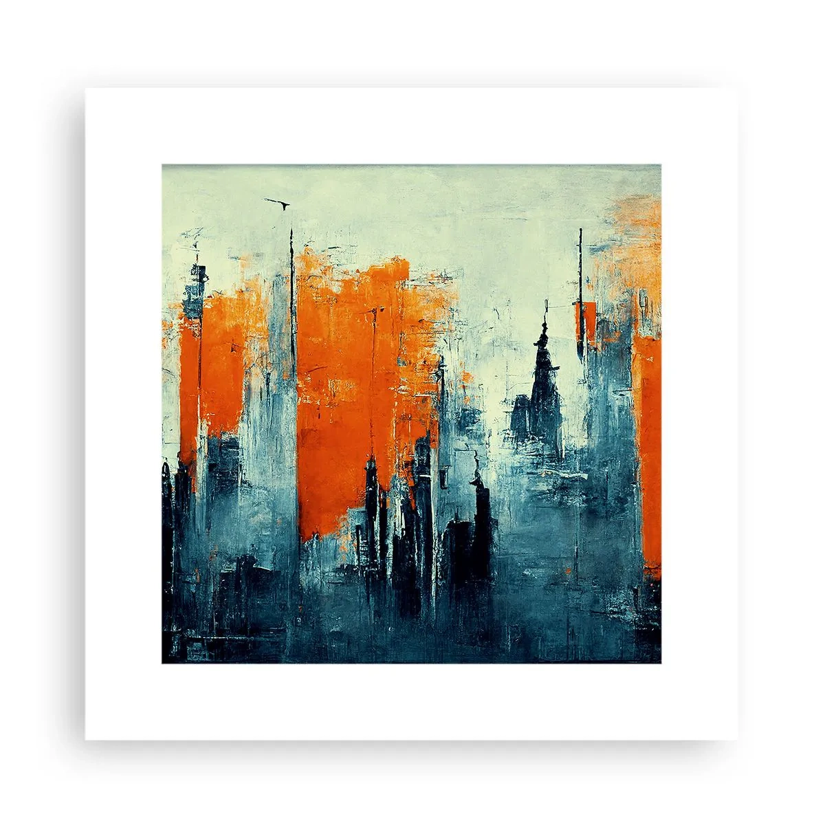 Poster - Modern landschap - 30x30 cm