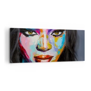 Schilderen op canvas - Het is onmogelijk om je ogen af ​​te houden - 100x40 cm