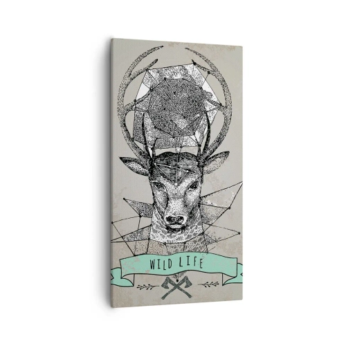 Schilderen op canvas - Sint Hubertus visie - 55x100 cm