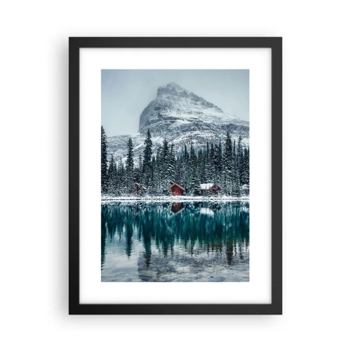 Poster in een zwarte lijst - Canadese stilte - 30x40 cm