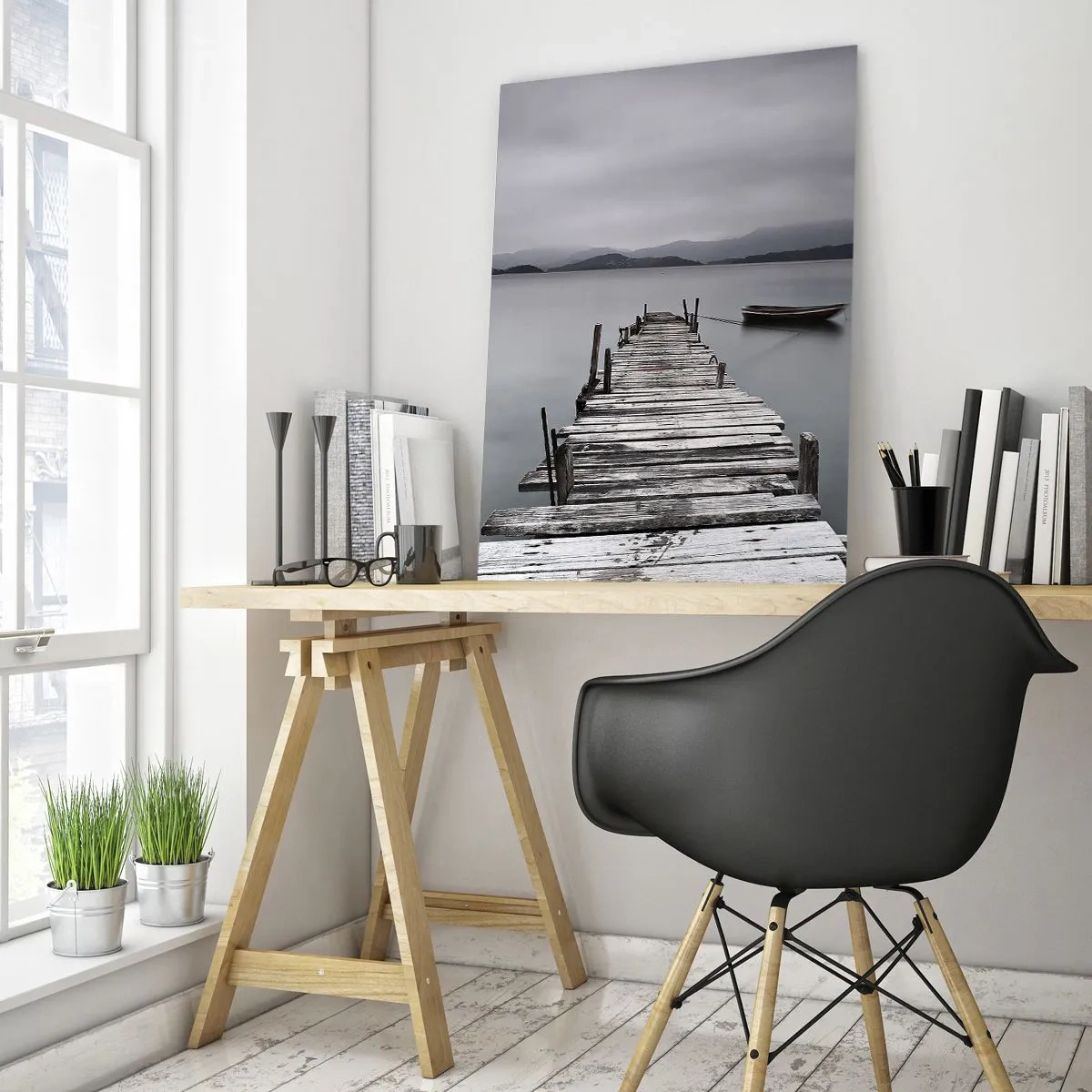 Schilderen op glas - Je kunt morgen gaan - 50x70 cm