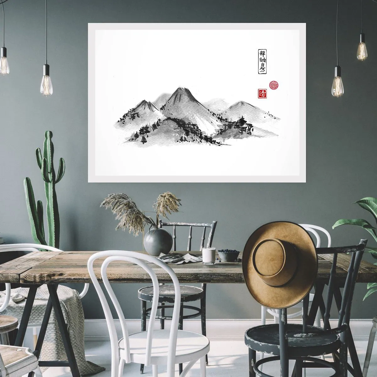 Poster - Oneindige verte - 50x40 cm