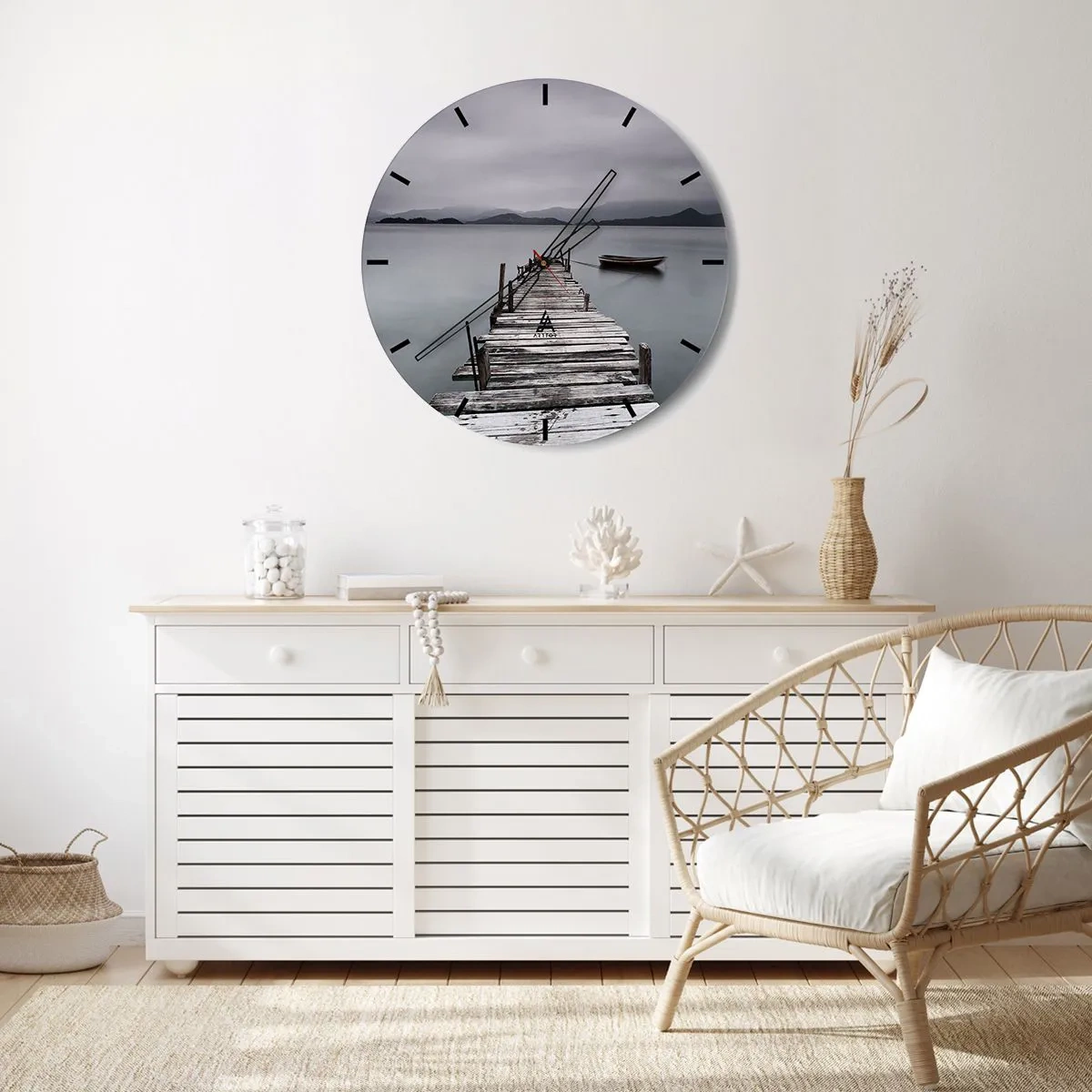 Wandklok - Klok - Je kunt morgen gaan - 40x40 cm