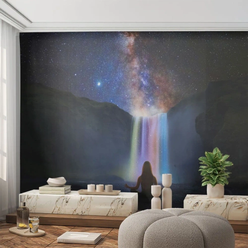 Zelfklevend Fotobehang Deluxe Sticker - Absolute harmonie - Abstractie, Waterval, Fantasie - 150x105 cm