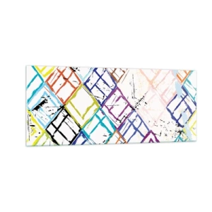 Schilderen op glas - Cellen te huur - 100x40 cm