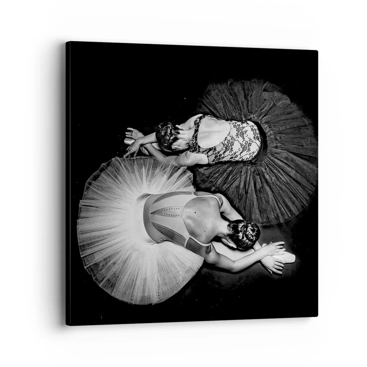 Schilderen op canvas - Jin en Jang - perfecte balans - 40x40 cm