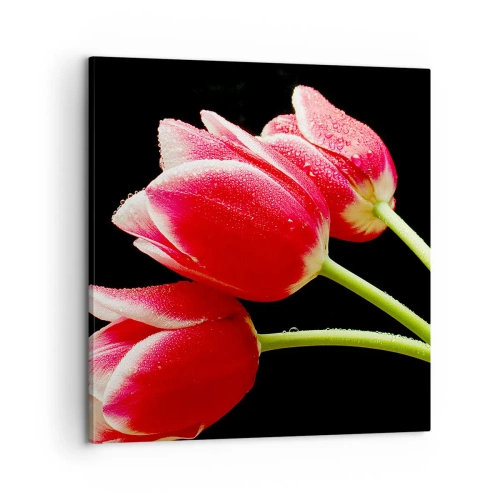 Schilderen op canvas - Een belofte van pure liefde - 60x60 cm