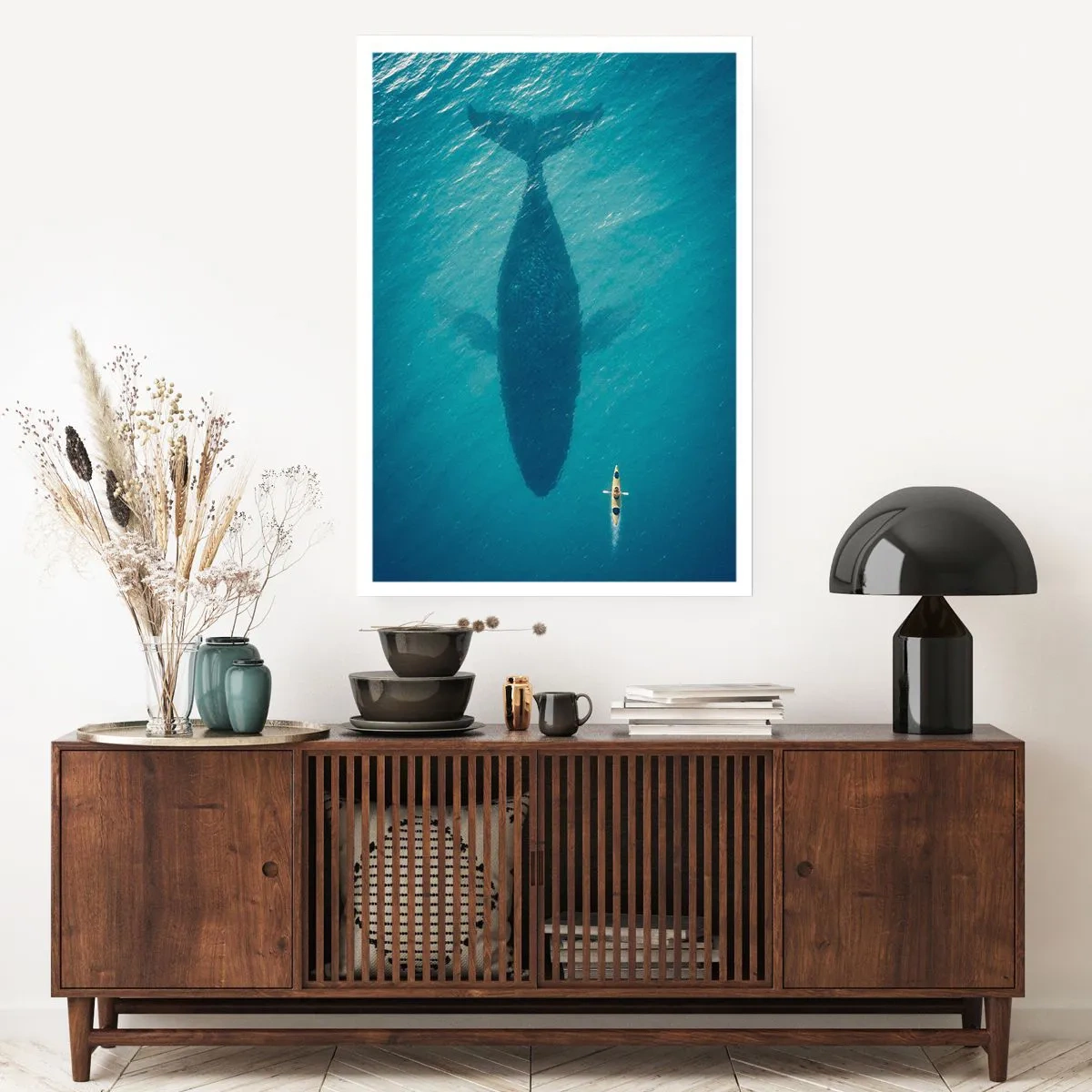 Poster - Ontmoeting aan de oceaan - 70x100 cm