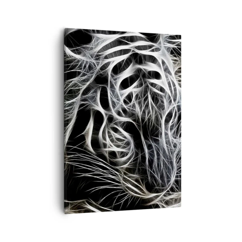 Schilderen op canvas - Een onderzoek naar de lichtheid van katten - 50x70 cm