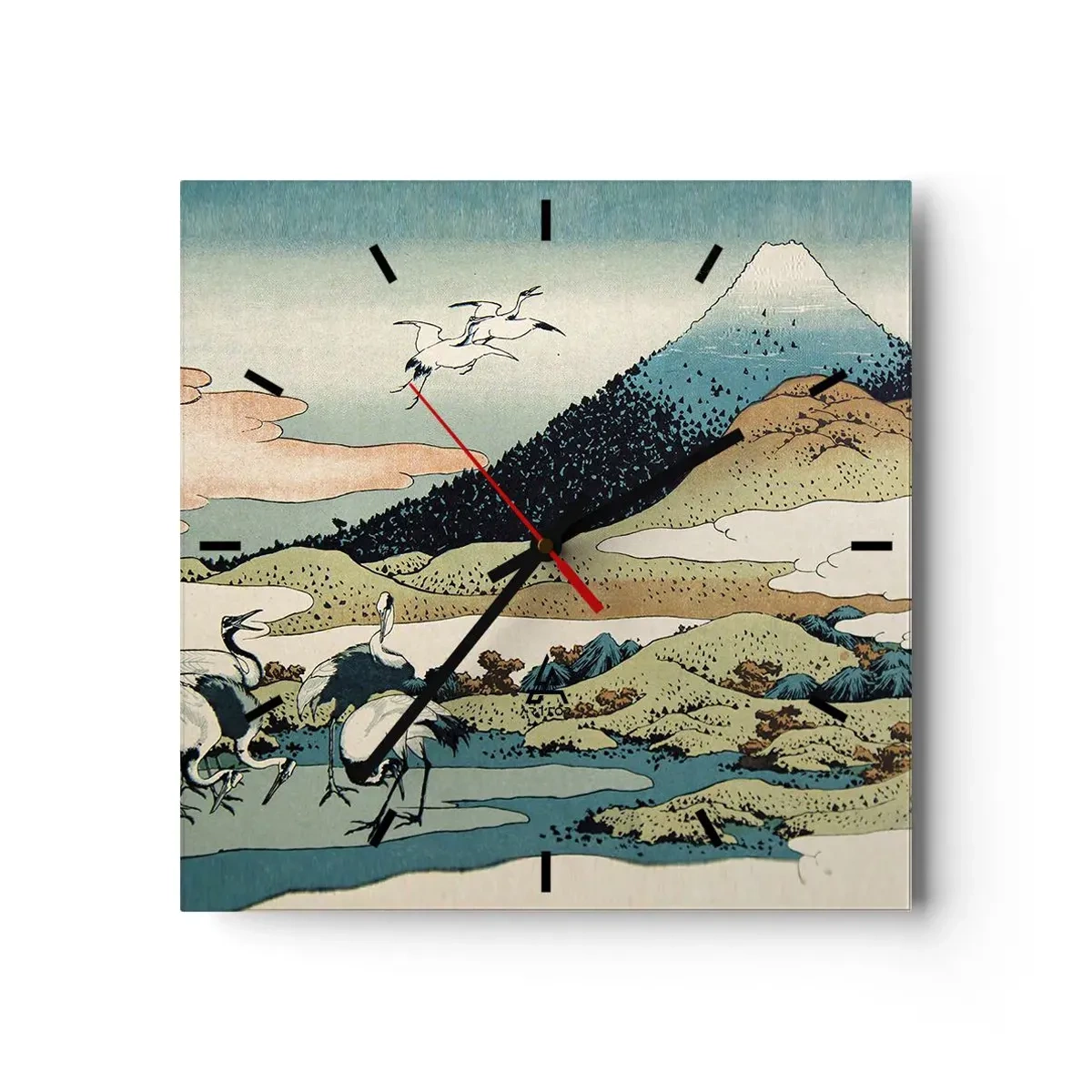 Wandklok - Klok - In de Japanse geest - 30x30 cm