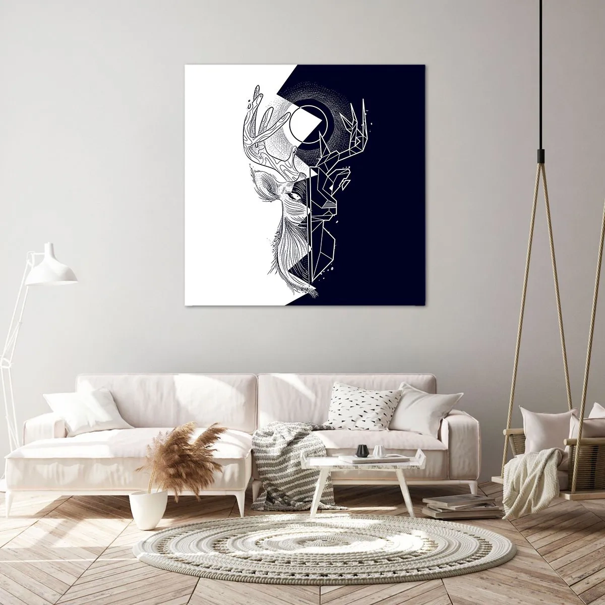 Schilderen op canvas - De strijd en de eenheid van tegenstellingen - 50x50 cm