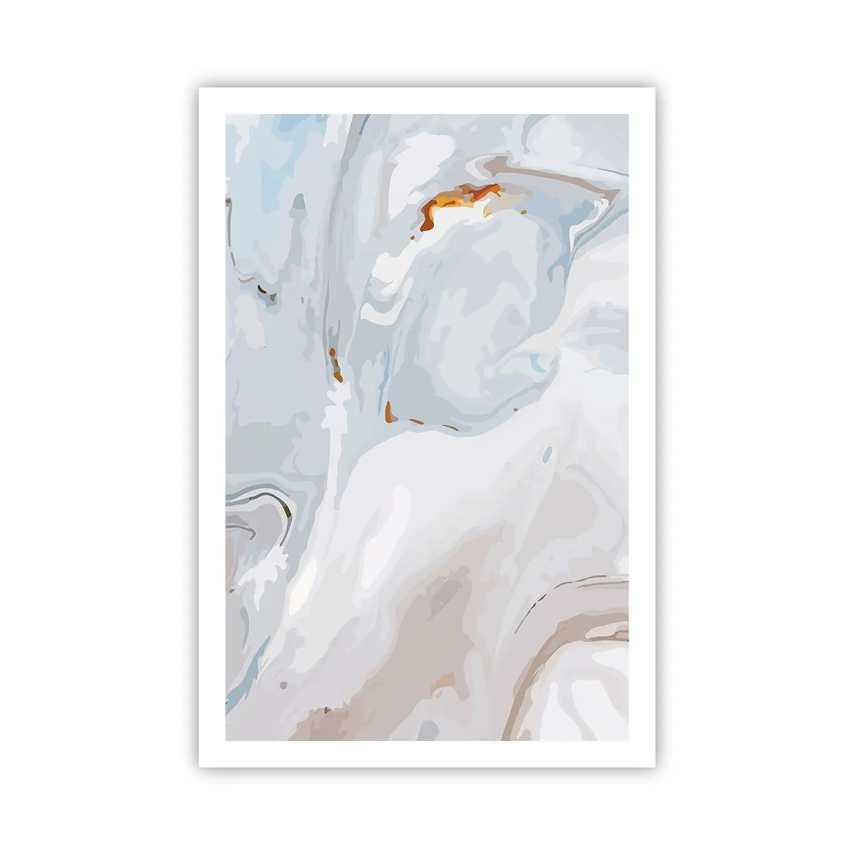 Poster - Het wit is verheven - 61x91 cm