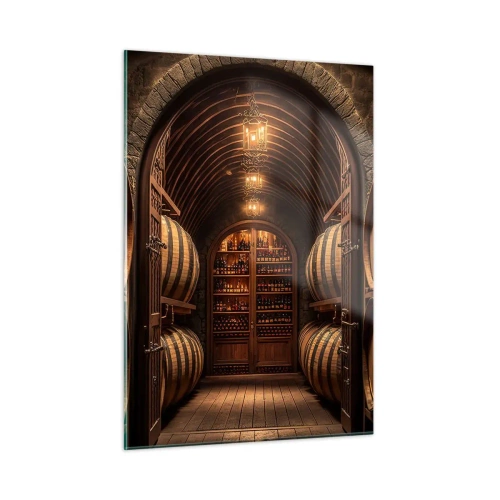 Schilderen op glas - Sfeervolle kelder - 50x70 cm