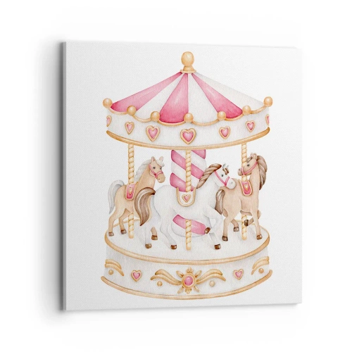 Schilderen op canvas - De zoete kinderwereld - 70x70 cm