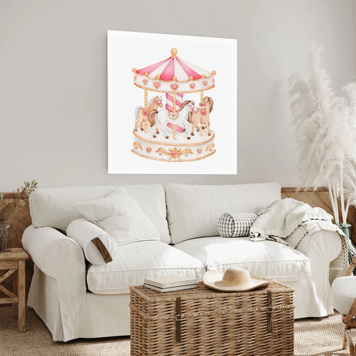 Poster - De zoete kinderwereld - 40x40 cm