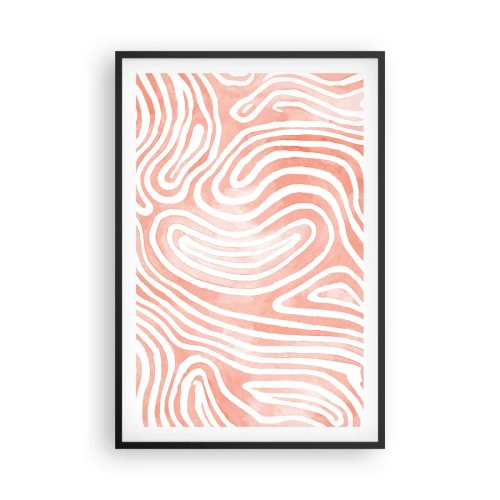 Poster in een zwarte lijst - In het koraallabyrint - 61x91 cm