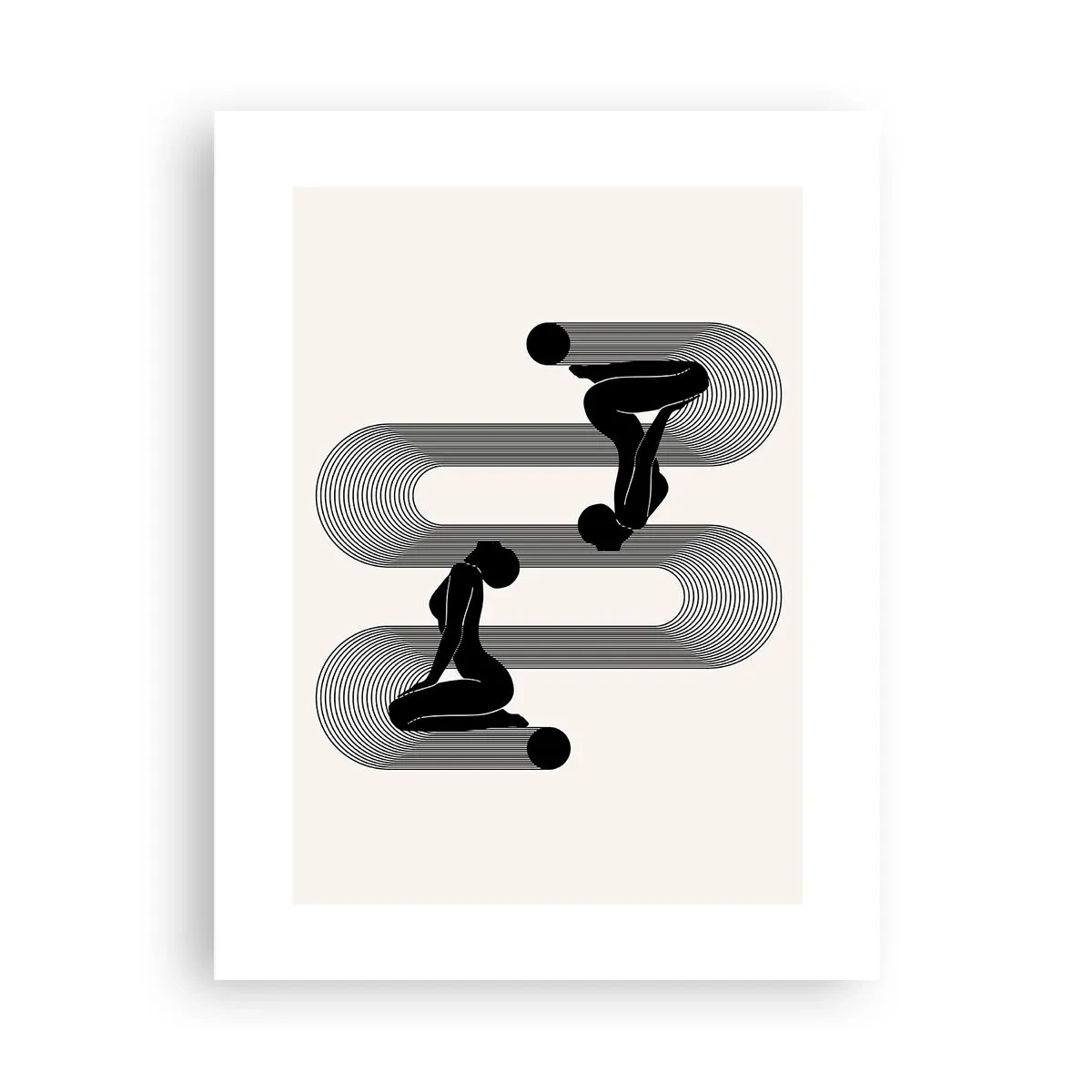 Poster - Sensuele symmetrie - 30x40 cm