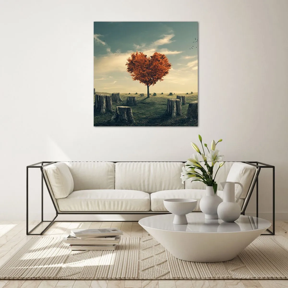 Schilderen op glas - Er is nog steeds hoop - 30x30 cm