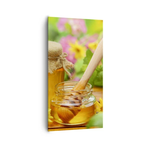 Schilderen op canvas - Zoet en bloemig - 65x120 cm