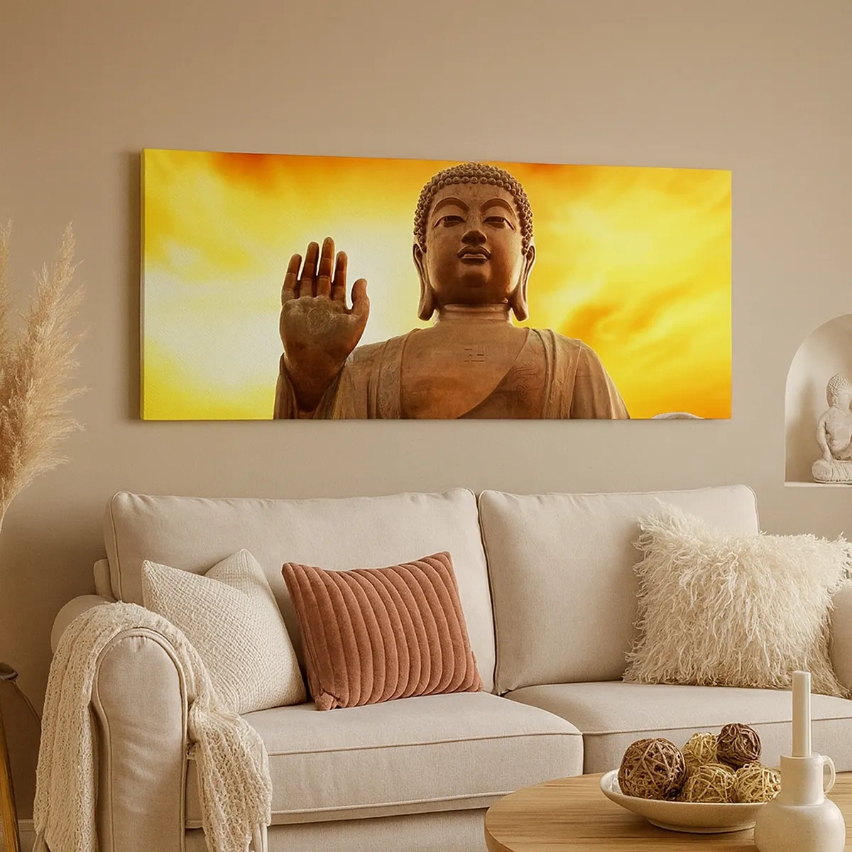 Schilderen op canvas - Vrede van de wereld - 30x30 cm