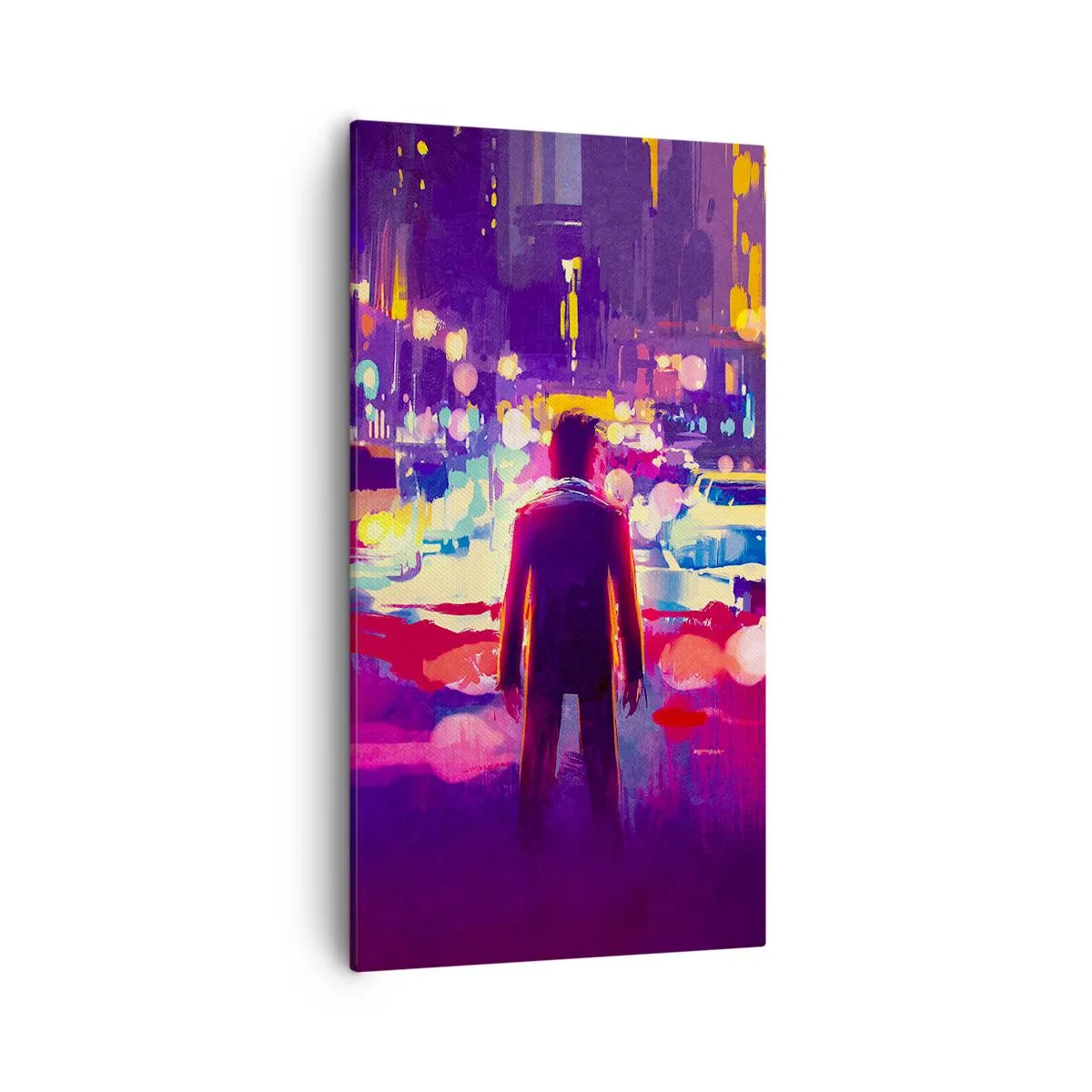 Schilderen op canvas - Ondergedompeld in het licht - 55x100 cm