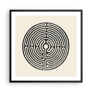 Poster in een zwarte lijst - Mysterieuze orde - 60x60 cm