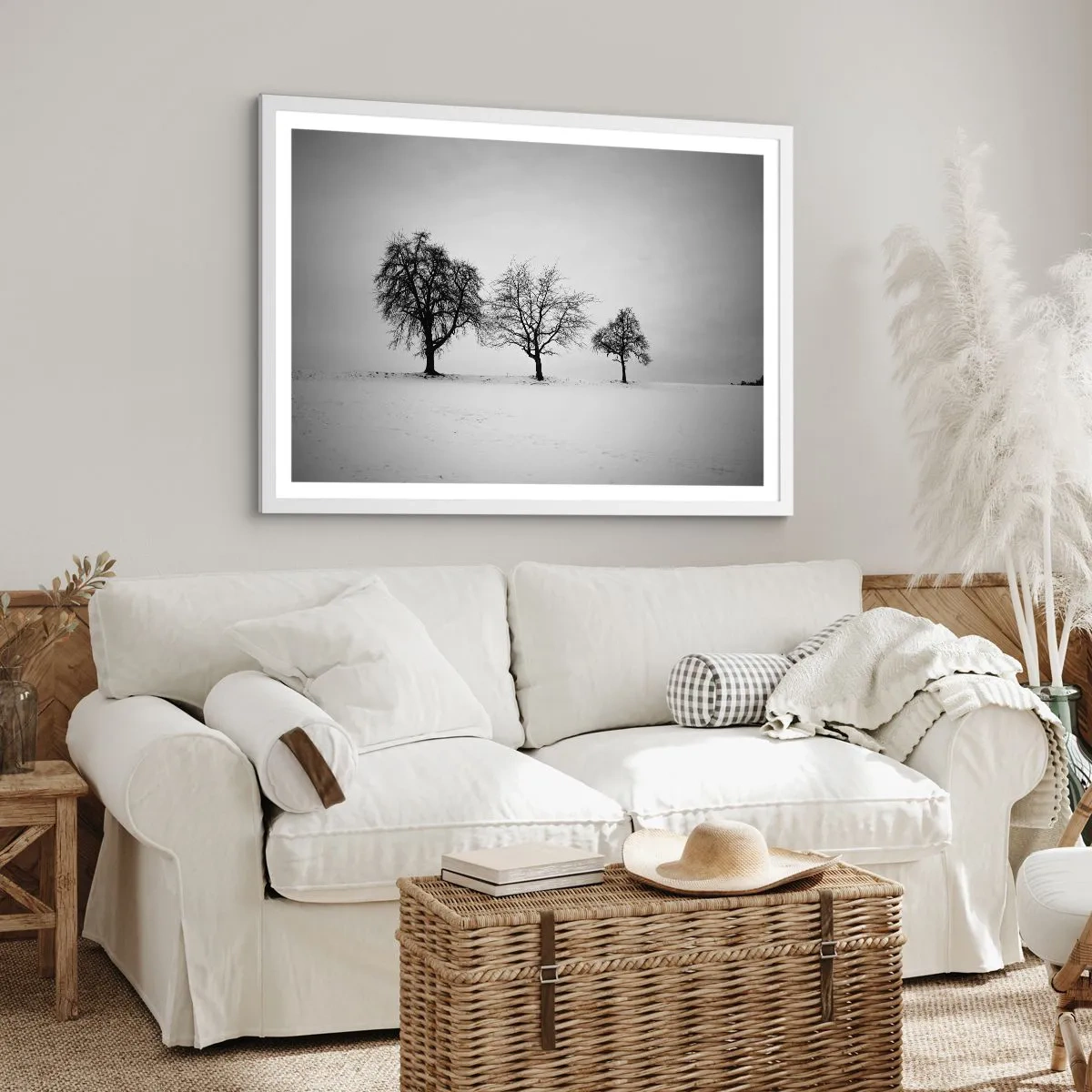Poster in een witte lijst - Waar dromen ze over? - 40x30 cm