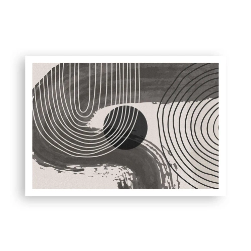 Poster - Het ovaal wint - 100x70 cm