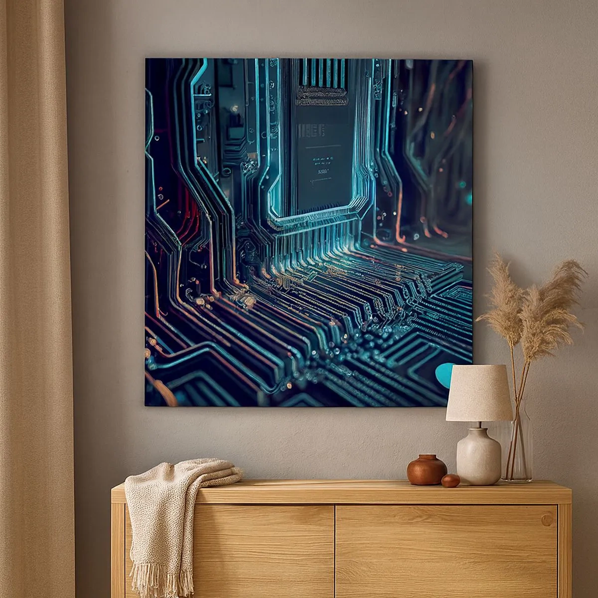 Schilderen op canvas - Ik ben aan het denken… - 30x30 cm