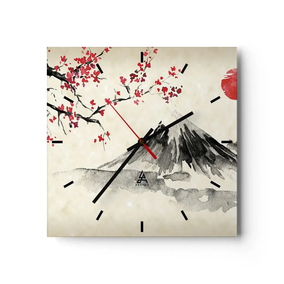 Wandklok - Klok - Houd van Japan - 40x40 cm