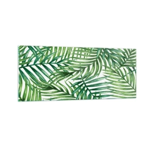 Schilderen op glas - Onder de groene luifel - 100x40 cm